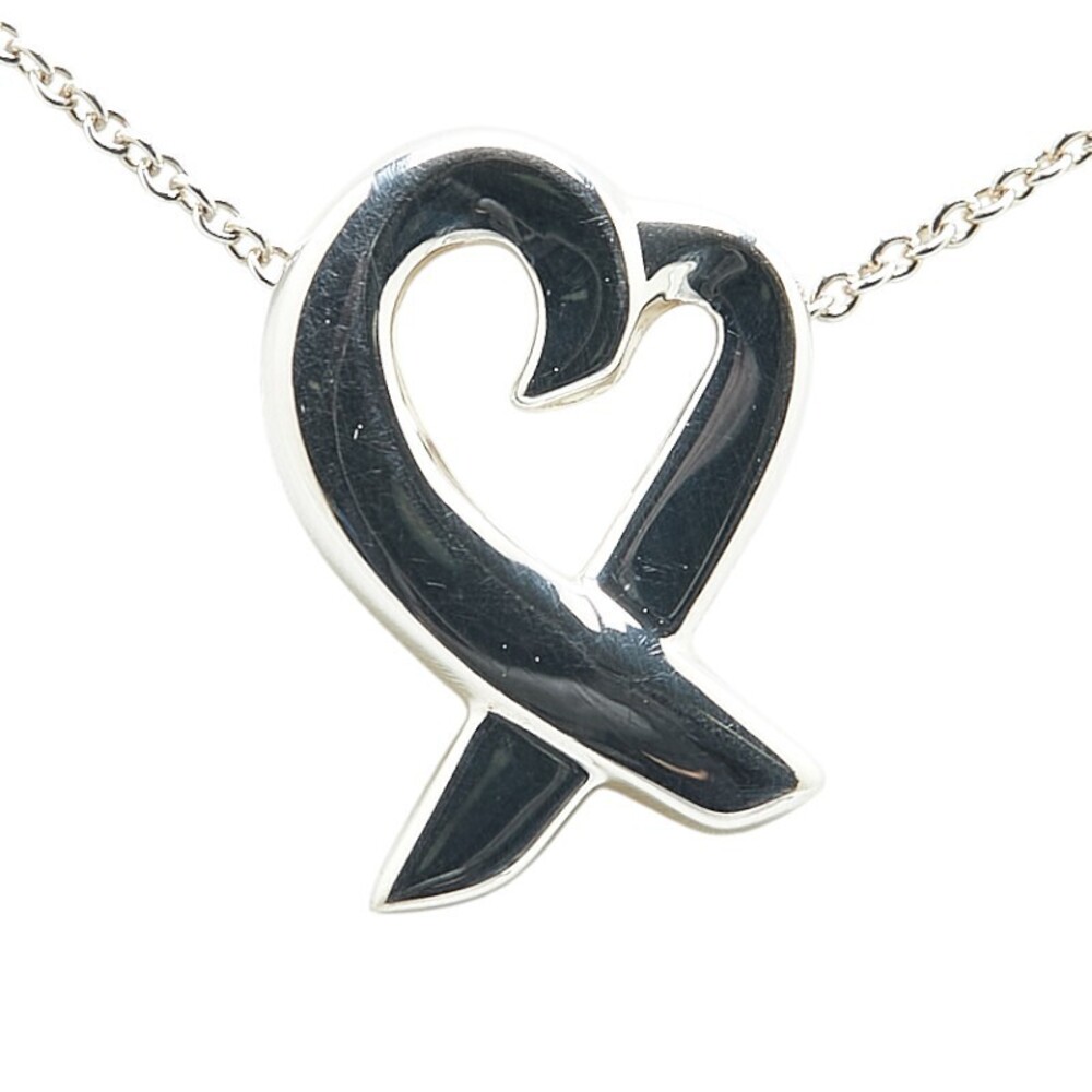 Tiffany Co Loving Heart Necklace Silver